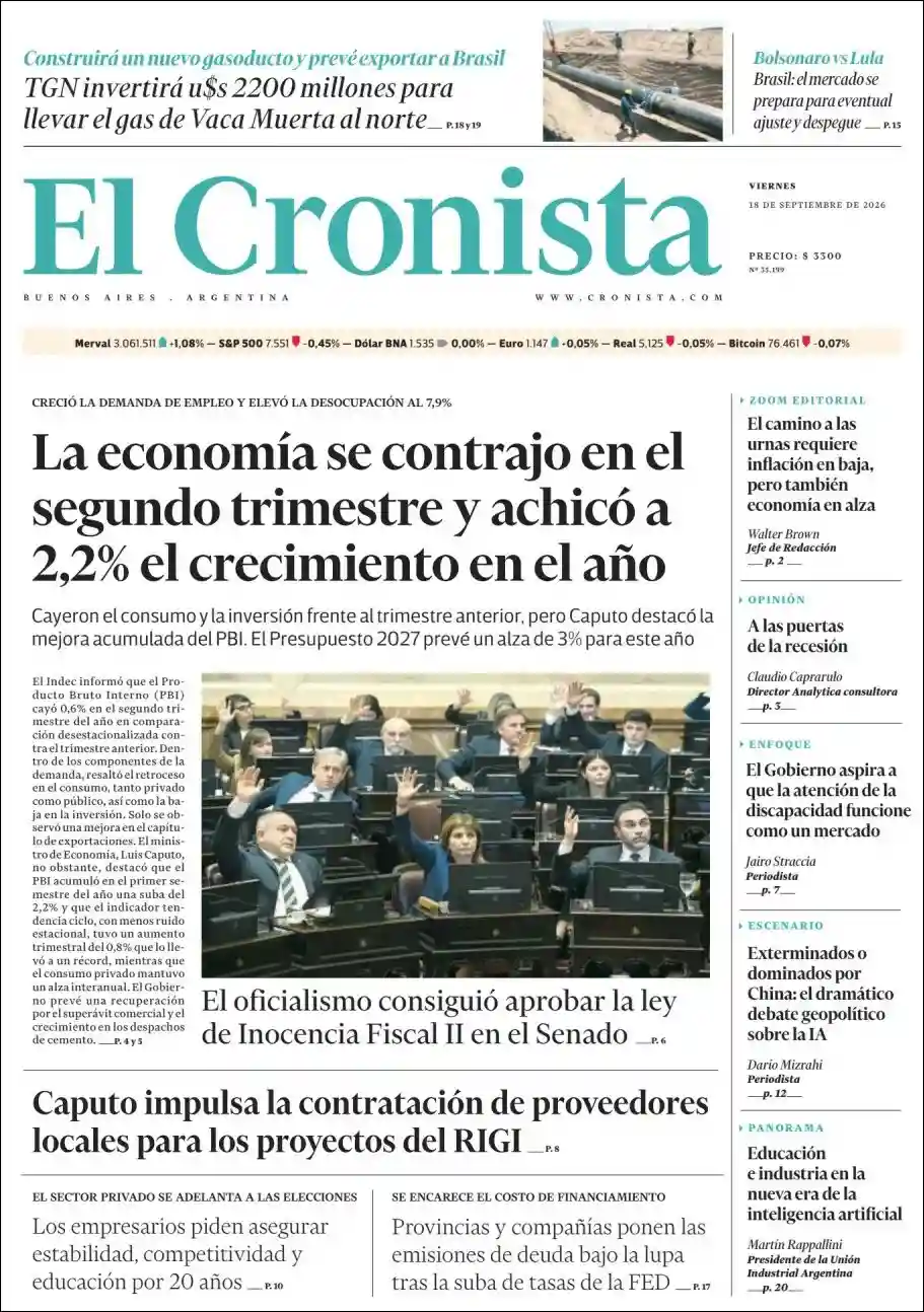 Estudios Max | FM GÉNESIS TRES ISLETAS - Tapa del diario Cronista