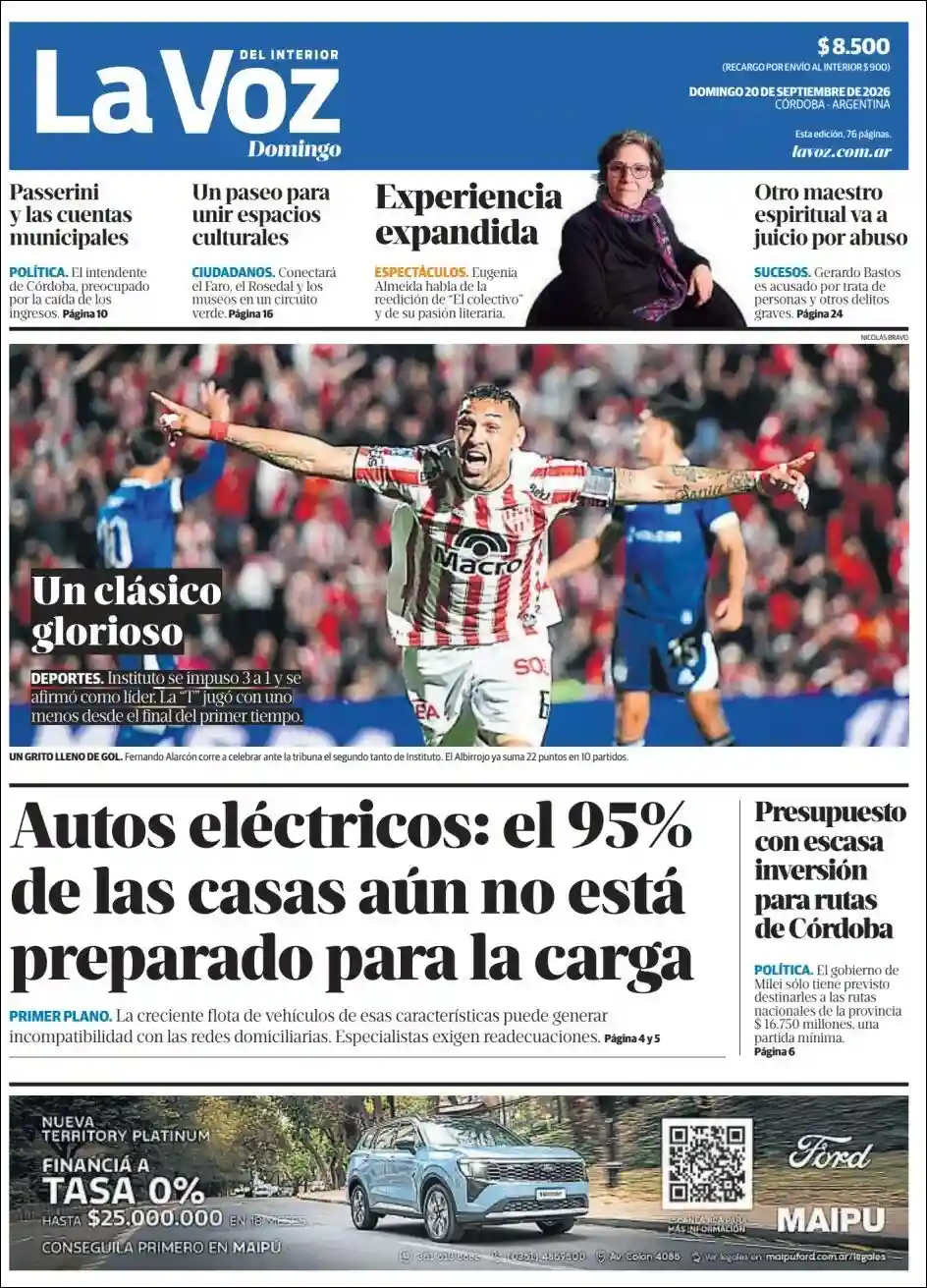 Estudios Max | FM GÉNESIS TRES ISLETAS - Tapa del diario La Voz